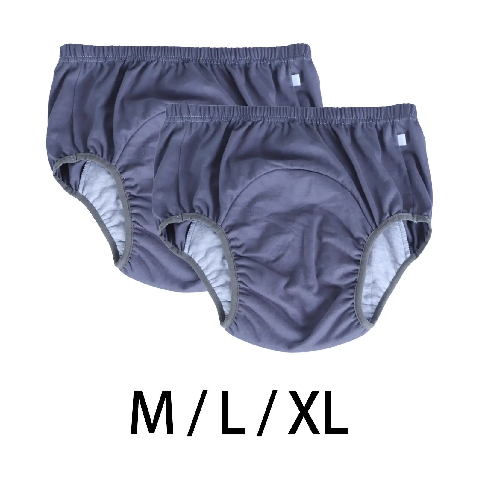 2x Adults Leakproof Incontinence Underwear Underpant Urinary Briefs for Men