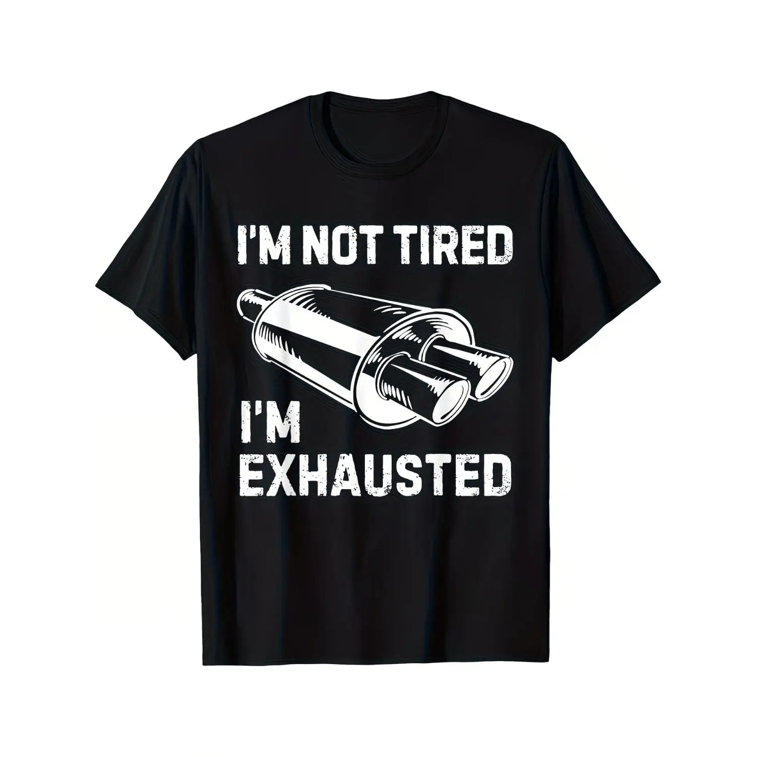 Men's Black Turbocharger Print T-Shirt with 
