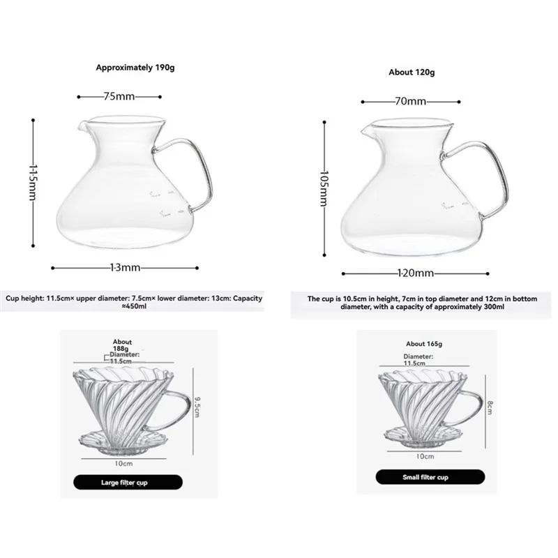 

Кофейник с фильтрующей чашкой и весами - набор кофеварки для домашнего или офисного использования - AT39
