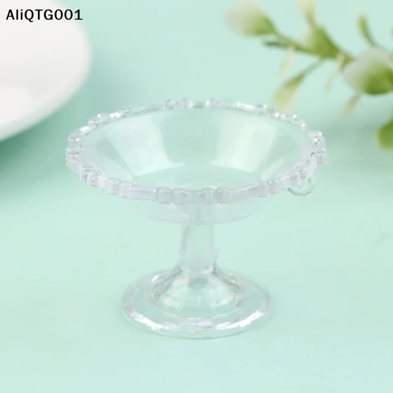 

Miniature Dollhouse Dessert Pan 1:12 Scale Cake Stand Fruit Tray with Fruit Simulation Ornaments Model House Decor Toy