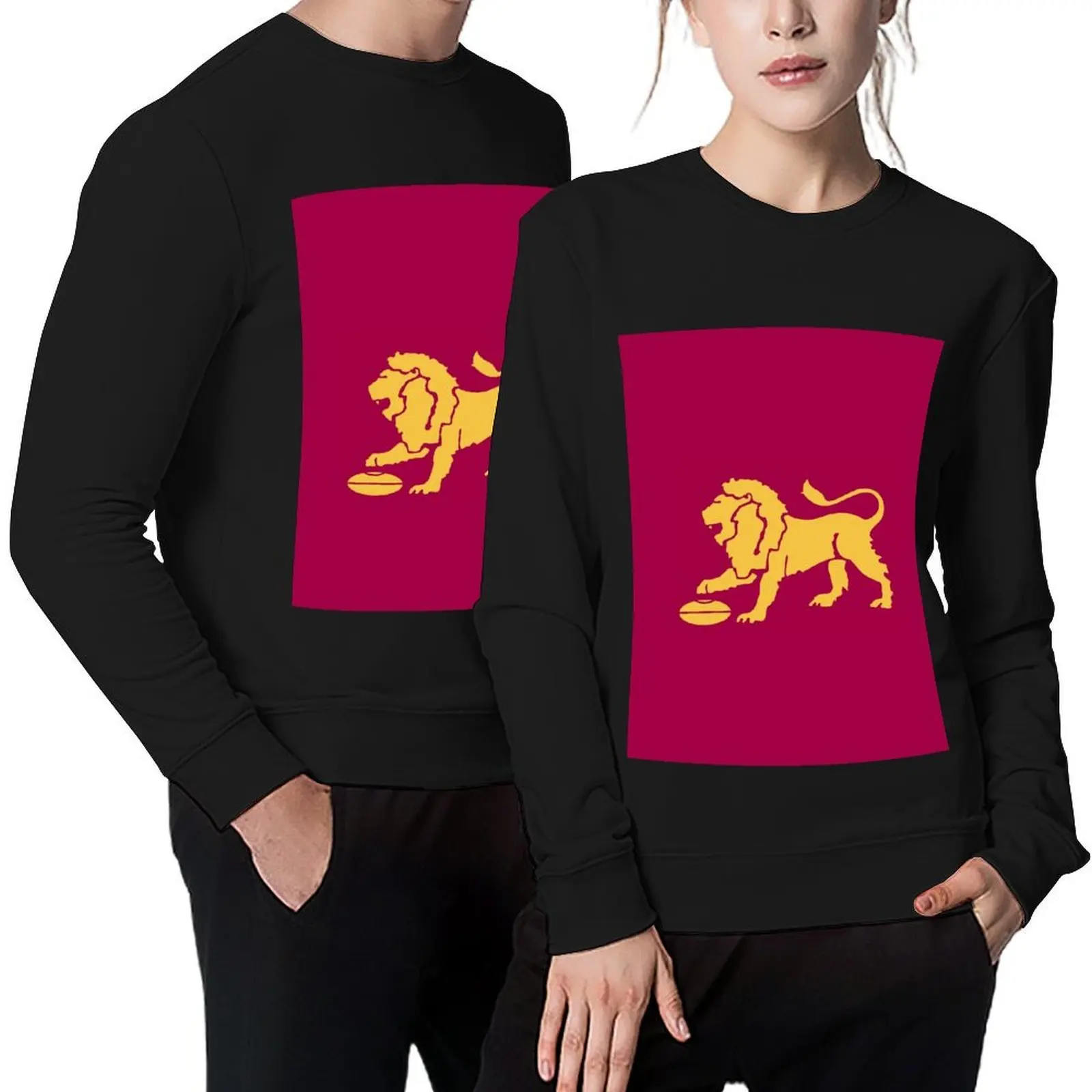 Brisbane Lions - Pullover men's winter sweater blouse tracksuit mens clothing hooded sweatshirt for men