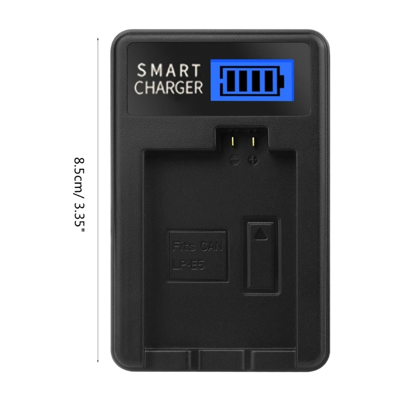 شاحن USB محمول LP-E5 LCD لكاميرا XS، والكاميرا الرقمية