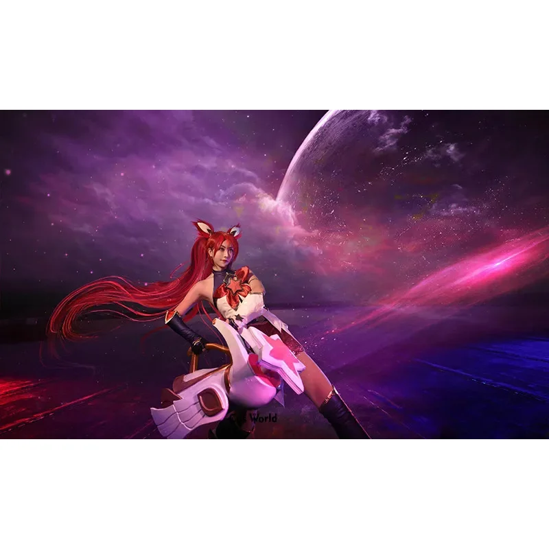 LOL Star Guardian السحرية فتاة Jinx الزي الرسمي السراويل الزي ألعاب تأثيري ازياء