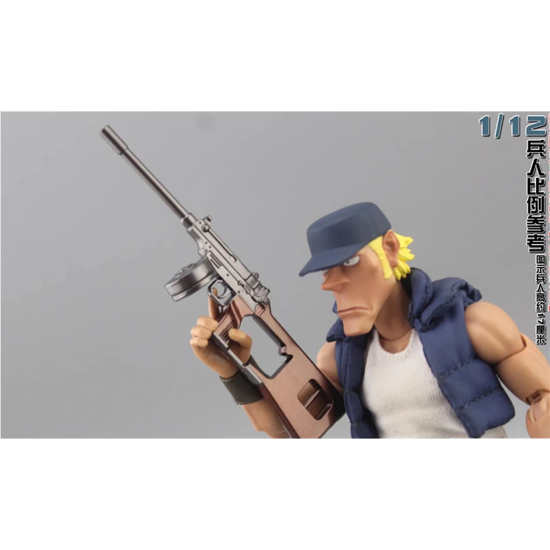 2025 nueva escala 1:12 sobre arma modelo fundido a presión M16A4/V61 juguetes para figura de acción de 6 pulgadas accesorio juguete de colección de cuerpo masculino