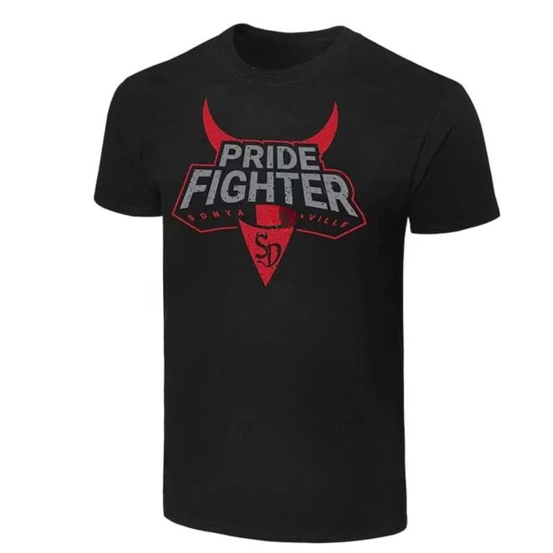

heavyweight Informal New arrived short sleeve brand men cotton top Sonya Pride Fighter unisex tee o-neck fashion