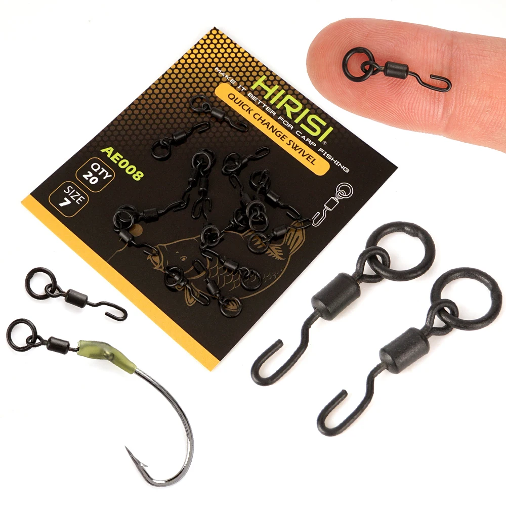 Fishing Hook Stainless Steel - Hirisi 200pcs Carp Fishing Swivels Snaps