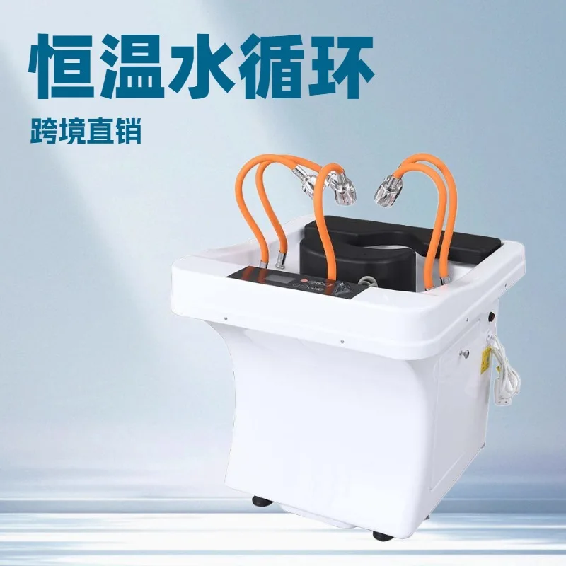 Thai hair treatment shampoo bed, constant temperature water circulation fumigation head massage bed, ear bed