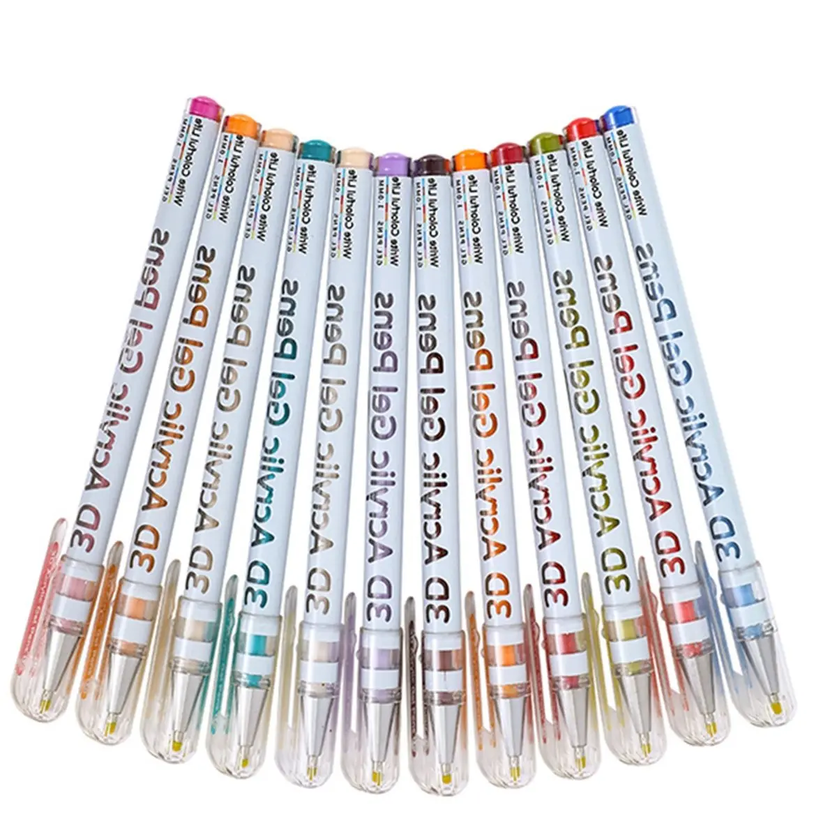 AA14 Scented Lava Gel Pen Set, 3D Acrylic Gel Pens, Colored Gel Pens Infused , for Doodle, Drawing, DIY Projects, Crafts Art