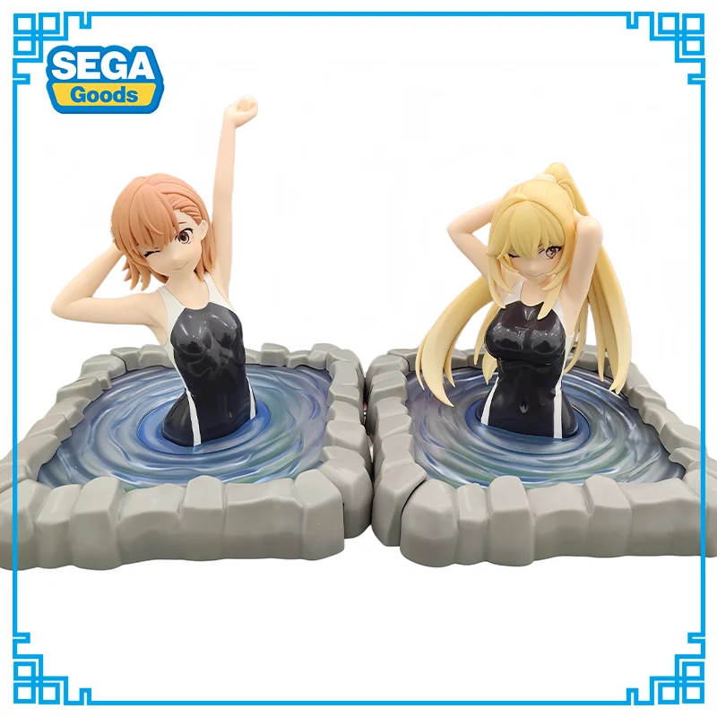SEGA Yumemirize A Certain Scientific Railgun T Misaka Mikoto Shokuhou Misaki Swimsuit Onsen Anime Figure Collectible Toy Desktop