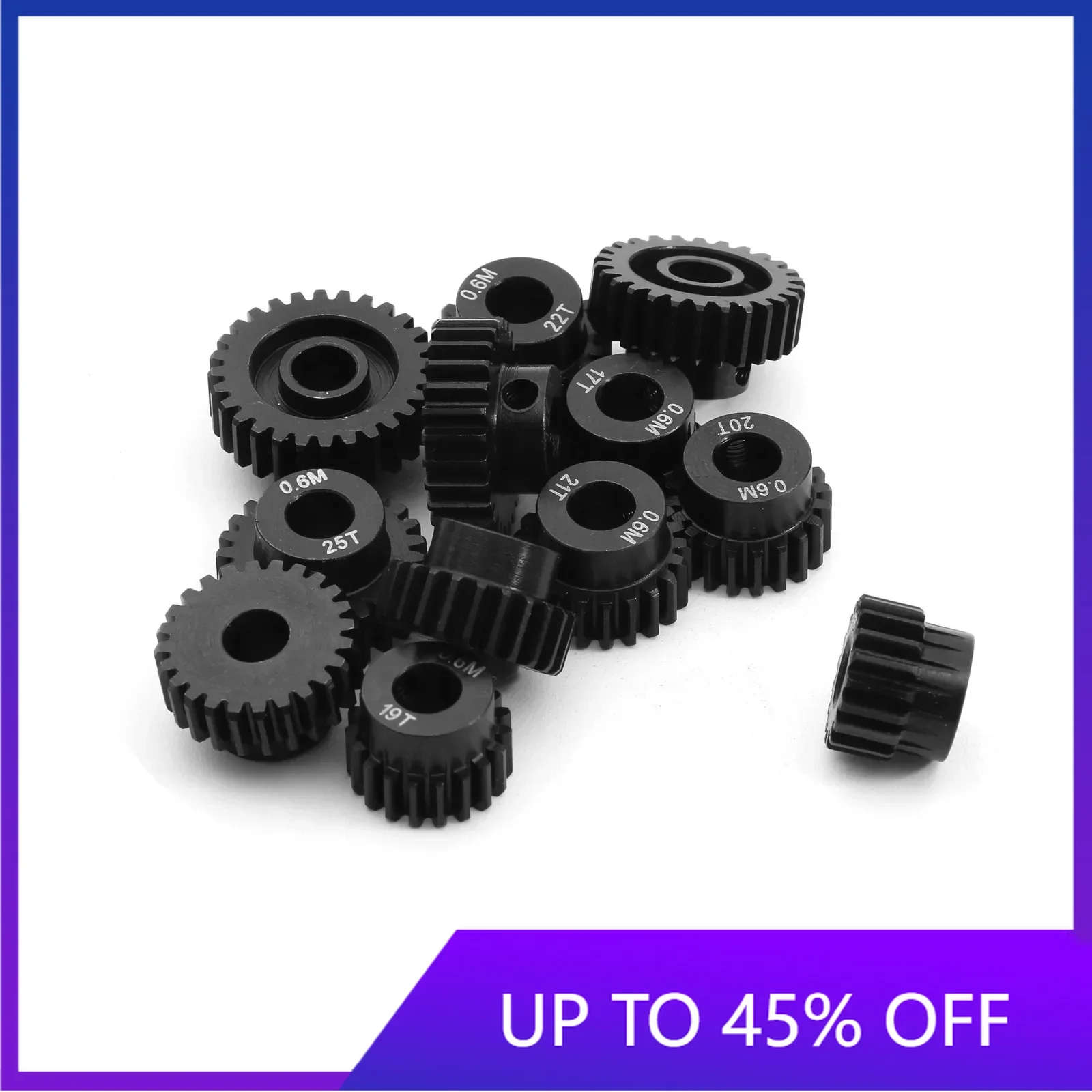 E-Star Hub 4pcs 0.6M 5mm 17T 18T 20T 21T 23T 24T 25T 26T 27T 28T Pinion Gear Moter Gear for HSP 1/10 RC Car Upgrade Parts Access