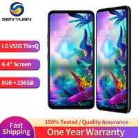 Original LG V50S ThinQ 5G Mobile Phone 8GB+256GB Unlocked LG V510N Android SmartPhone 32MP Camera 4G LTE LG V50S CellPhone