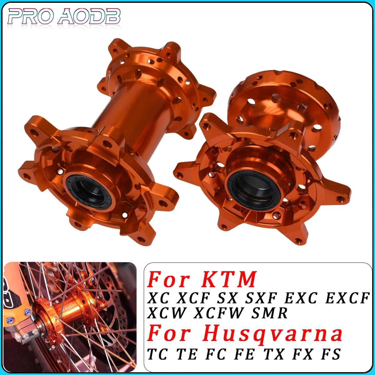 

For KTM SX SXF XC XCF EXC EXCF XCW XCFW SMR 125 250 300 350 450 500 530 Motorcycle Aluminum Front And Rear Wheels Hubs 2003-2023