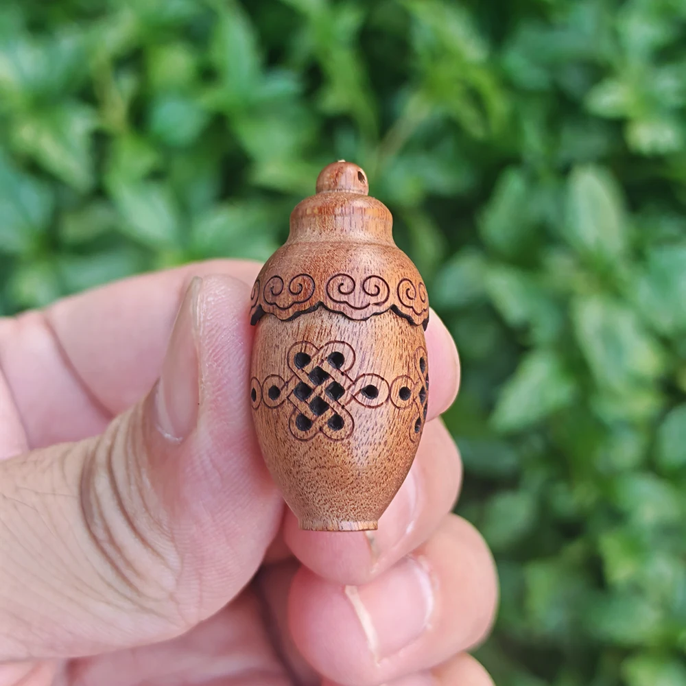 1.4 Inch Wooden Flower Vase Scented Sachet Ornament, Openable, Simple Style, Suitable for Christmas Gifts, Holiday Decorations, Creative Desktop Decorations, Living Room, Office, Birthday Gifts, Back-To-School Season Gifts
