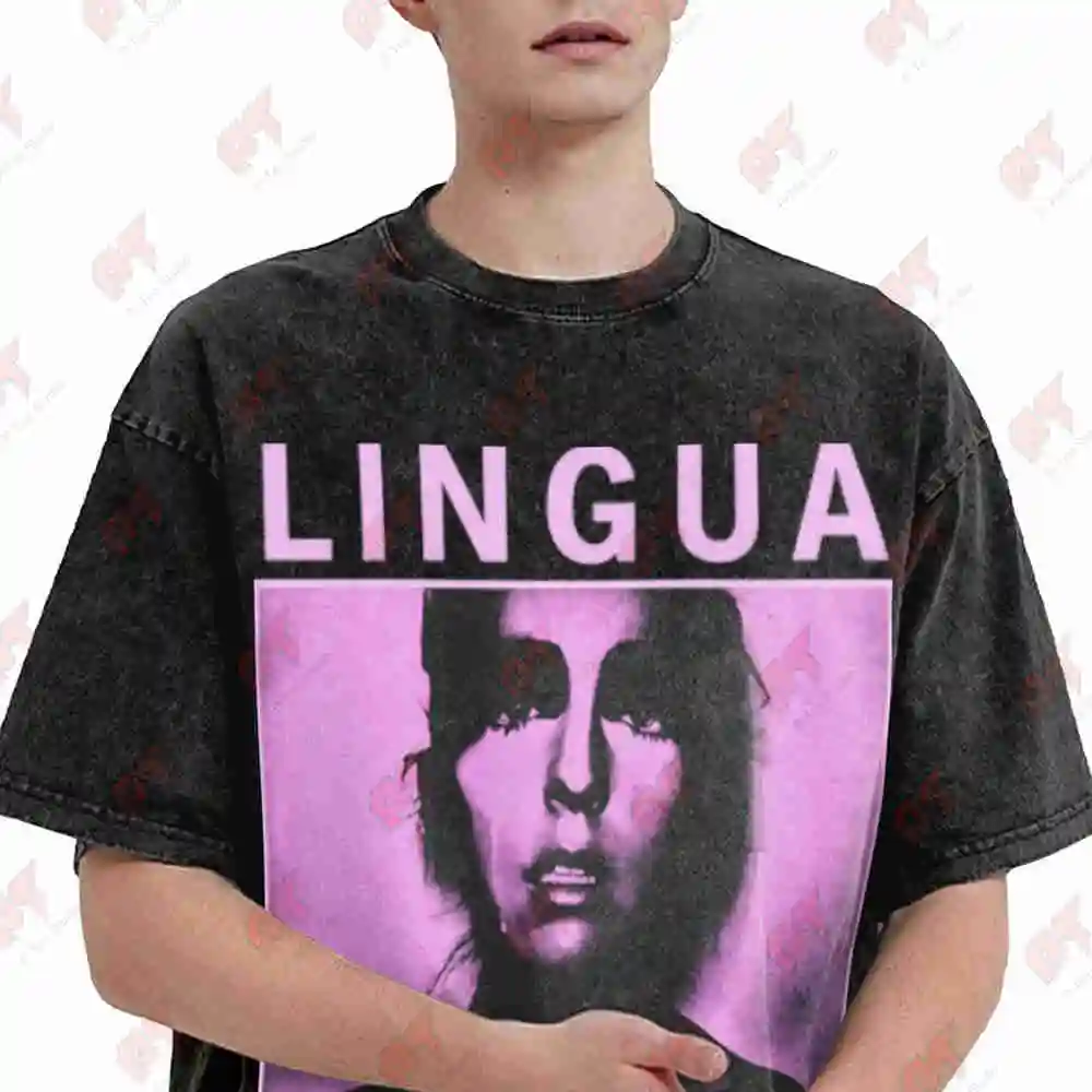 Lingua Ignota Latin Linguistic Vintage Washed Tee Pure Cotton T-Shirt