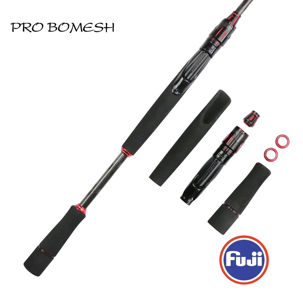 Pro Bomesh 1 Set Fuji VSS Reel Seat + EVA Grip DIY Spinning Fishing Rod Handle Kit Repair Custom Fishing Rod Building Accessory