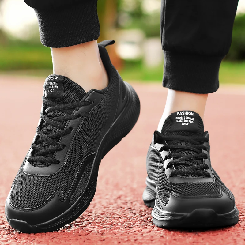 Wide Toe Sports Shoes Men’s High Elasticity Cushioning Running Shoe Fashion Breathable Walking Sneakers Original Mens Shoes