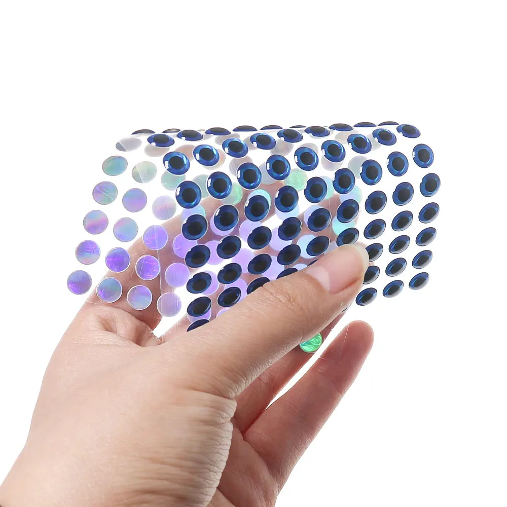 ICERIO 100 Stück/Packung Epoxid 3D Holographische Fischaugen Tintenfisch-Köder Angelköder Köderherstellung Streamer Fliegenbindematerial – Detail 8