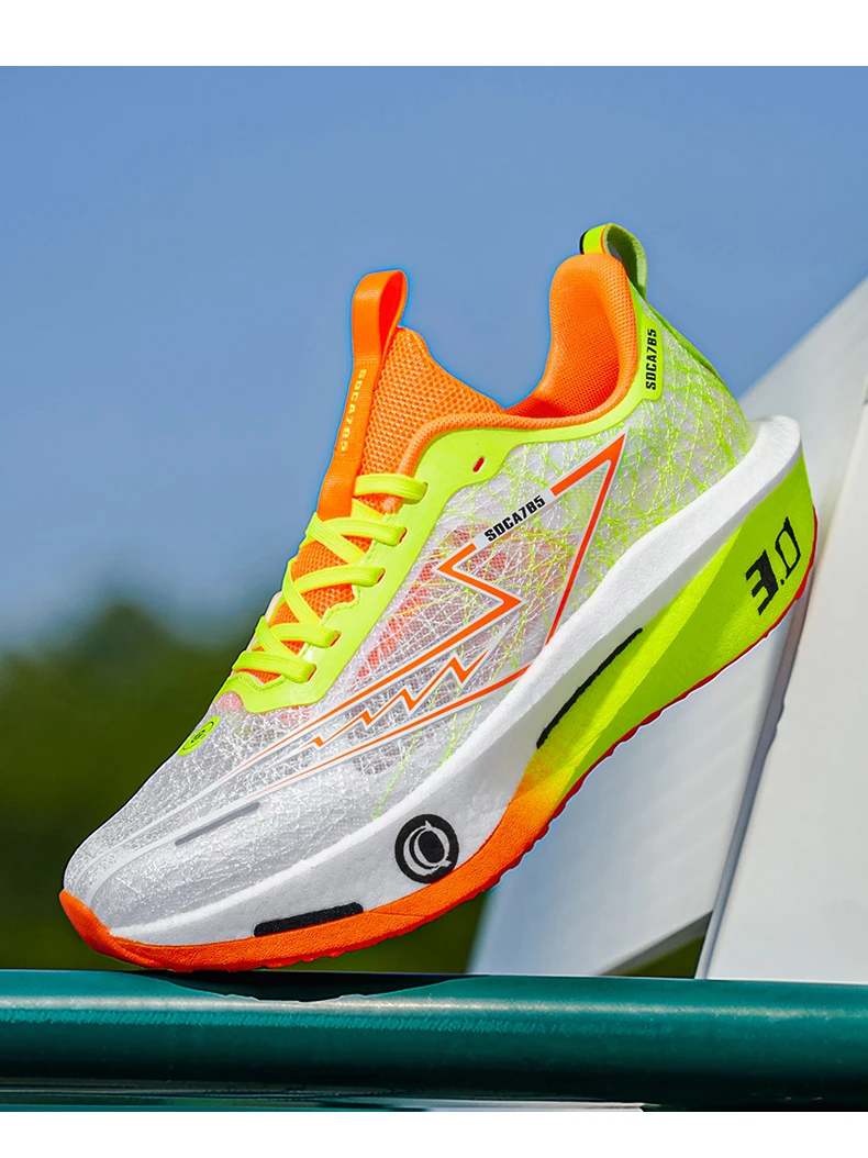 Herren-Laufschuhe mit Carbonplatte für Marathon, Spezial-Sportschuhe, Atmungsaktiv, Leichtgewichtig, Bequeme Damen-Sneaker für Athleten – Detail 23