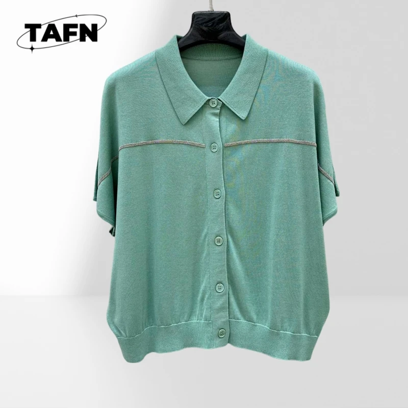 

25 New Korean Style Advanced Cashmere Warm Leisure Women's Short T Trendy Loose Comfortable Advanced Texture Beautiful