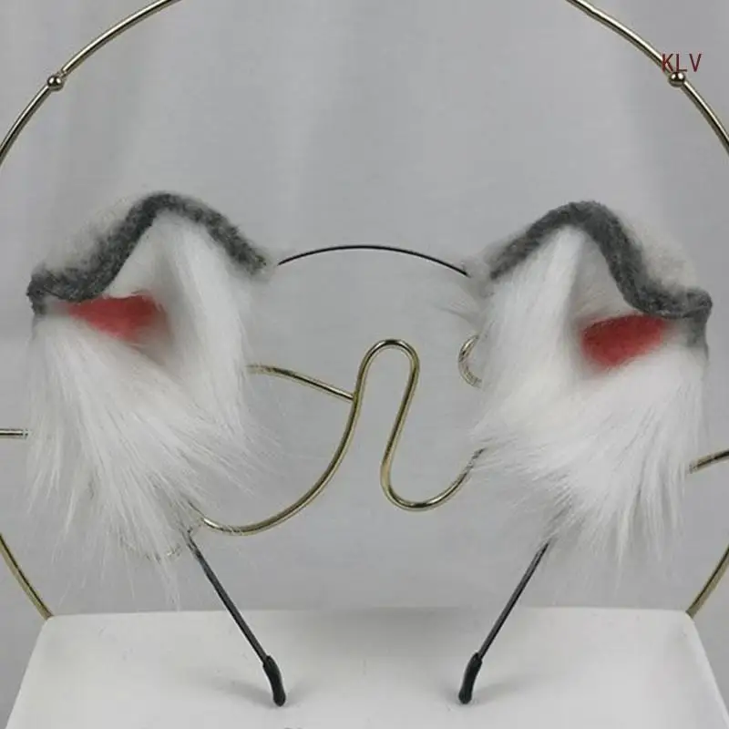 

Cat Ears Tail Headbands Furry Faux Furs Headbands Hair Accessories for Girls and Womens Holiday Headwear
