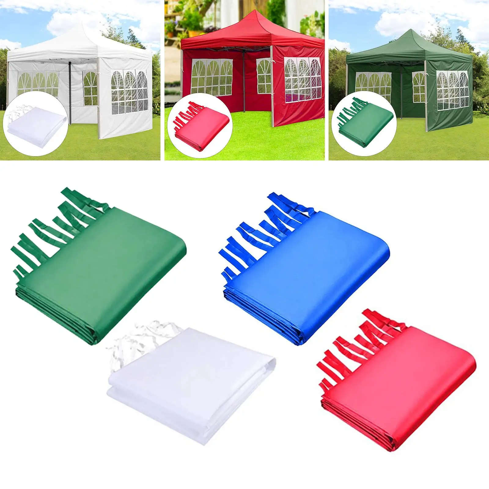 3x2M Outdoor -- Up Canopy Tent with 1 Removable Side Walls Instant Intall