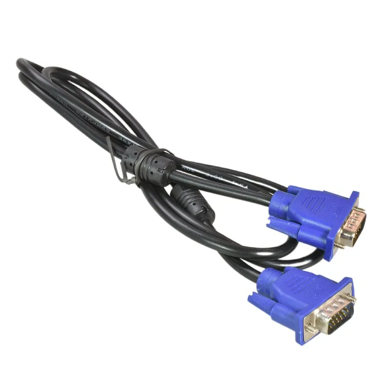 VGA 4 5 Cable Male To Male High Definition Computer Projector Monitor Video Data Cable With Magnetic Ring