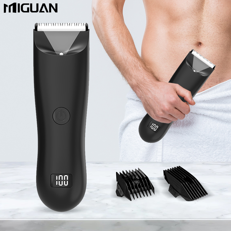  Men's Body Trimmer, Electric Shaver, Electric Inguinal And  Hair Trimmer, Ceramic Blade Male Hygiene Shaver 