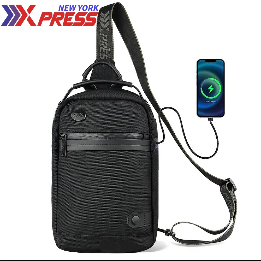 

Lightweight Men Chest Bag Casual Crossbody Bag Multipurpose Sling Bag for Travel Outdoor Sport Sling Bag for Men