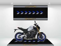 VIKAMA Racing Car Parking Floor Protection Mat, Motorcycle Parking Dirt-Resistant Mat, Bedroom Bedside Blanket, Home Decoration