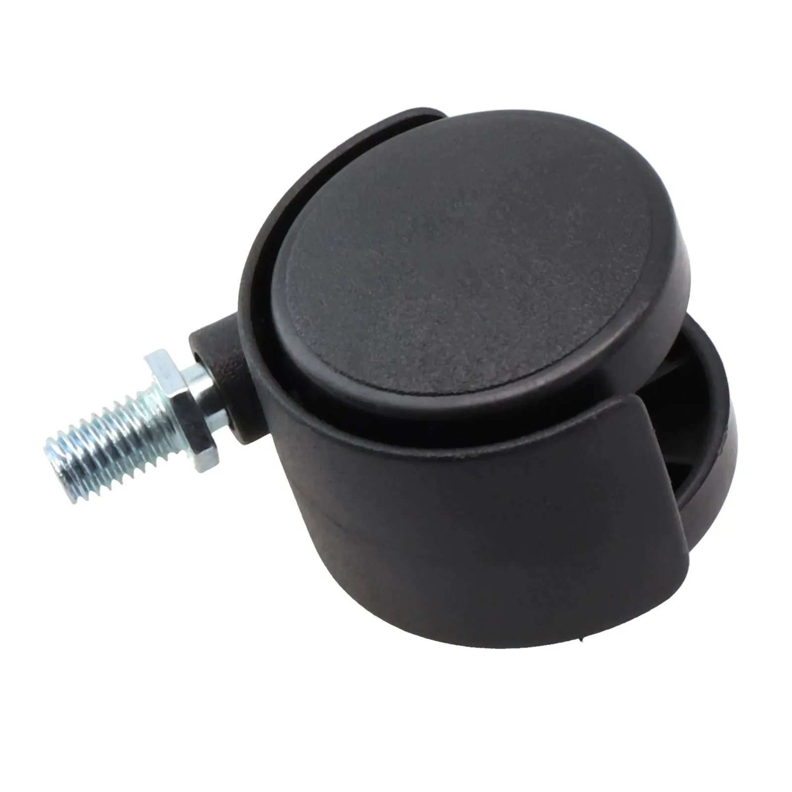 Furniture Caster Wheels 4 Piece Set M8 Thread for Light Duty Use on Tables Carts Equipment Wheel Diameter 39mm