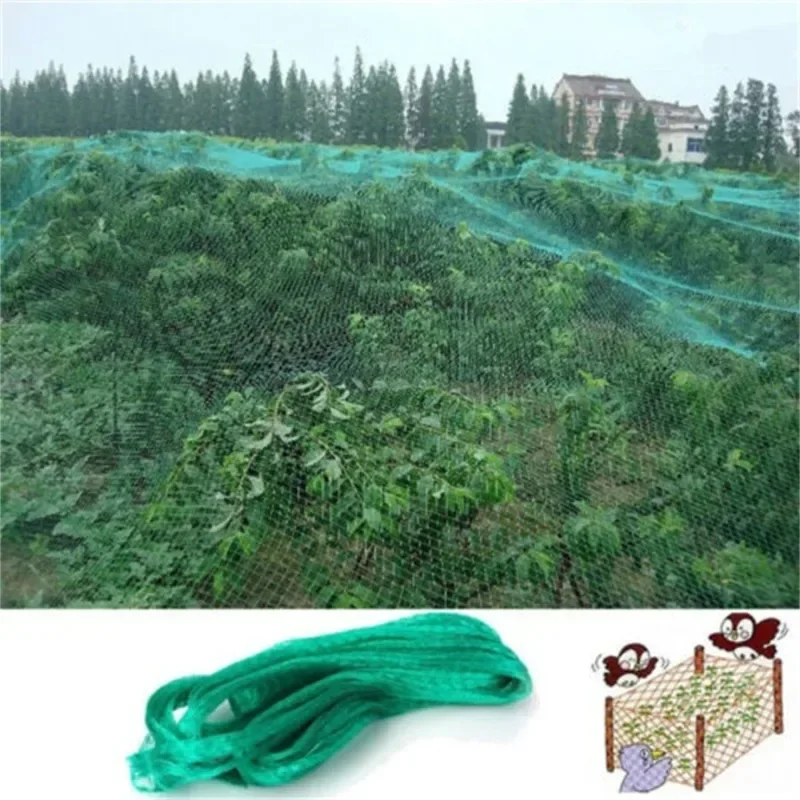 Garden Netting Green Woven MeshProtect Plants Fruits Flowers TreesStretch Fencing Durable Net Stops BirdsDeer Animals