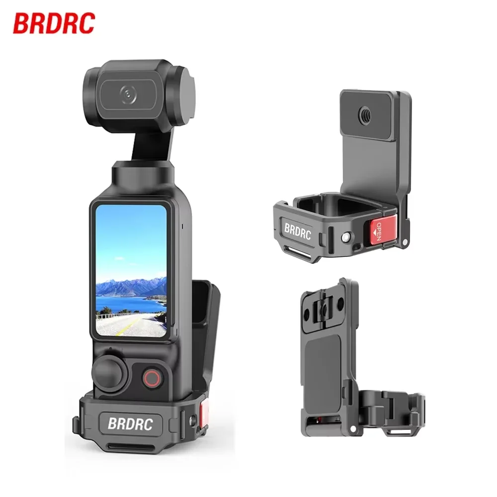 

Магнитное крепление BRDRC для DJI OSMO Pocket 3, держатель с зажимом, крепление для велосипеда/V-log/многофункциональная настольная подставка, аксессуары для камеры