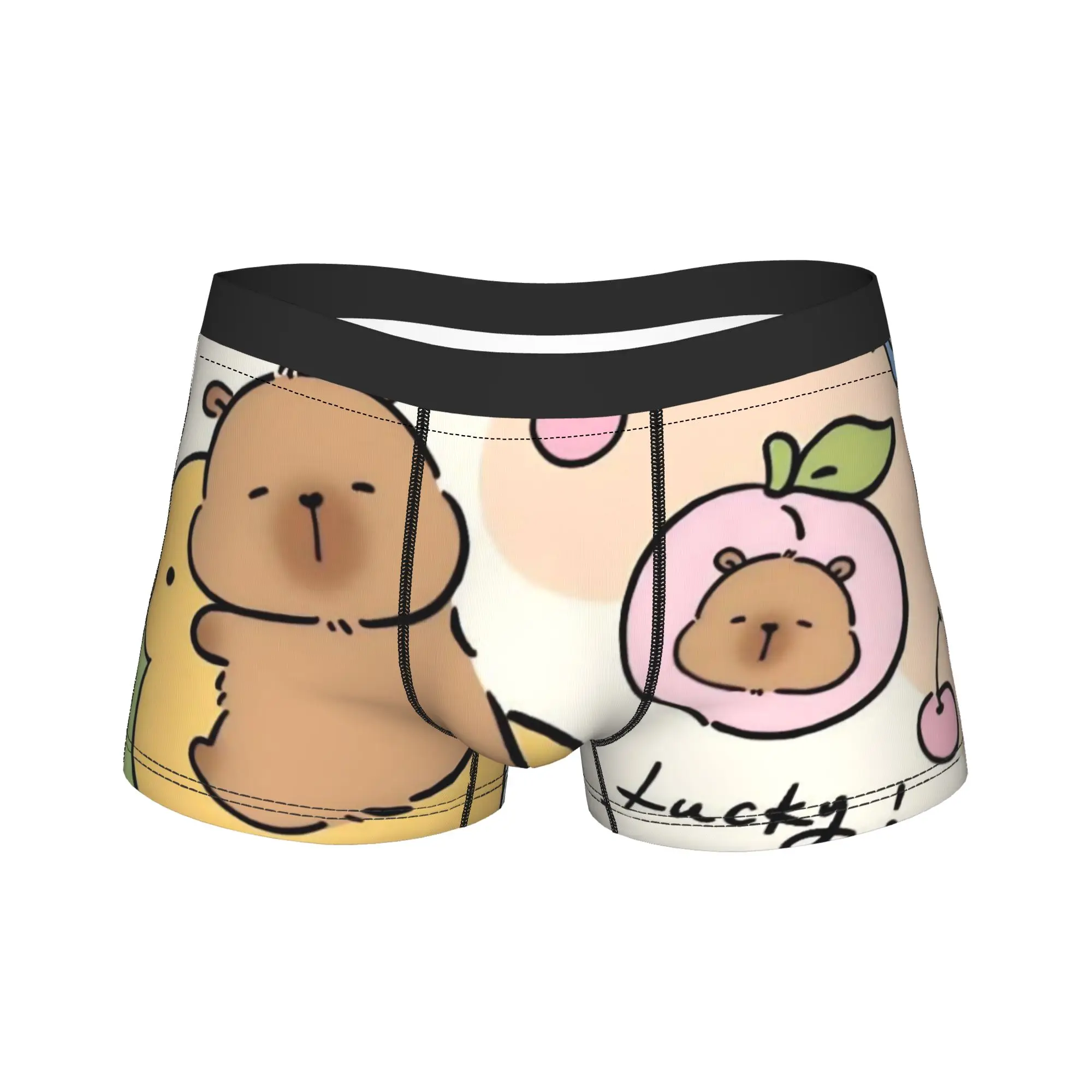 

Capybara Underwear Men's Boxer Brief Comfortable Boxer Shorts High Quality Printed Large Size Underpants