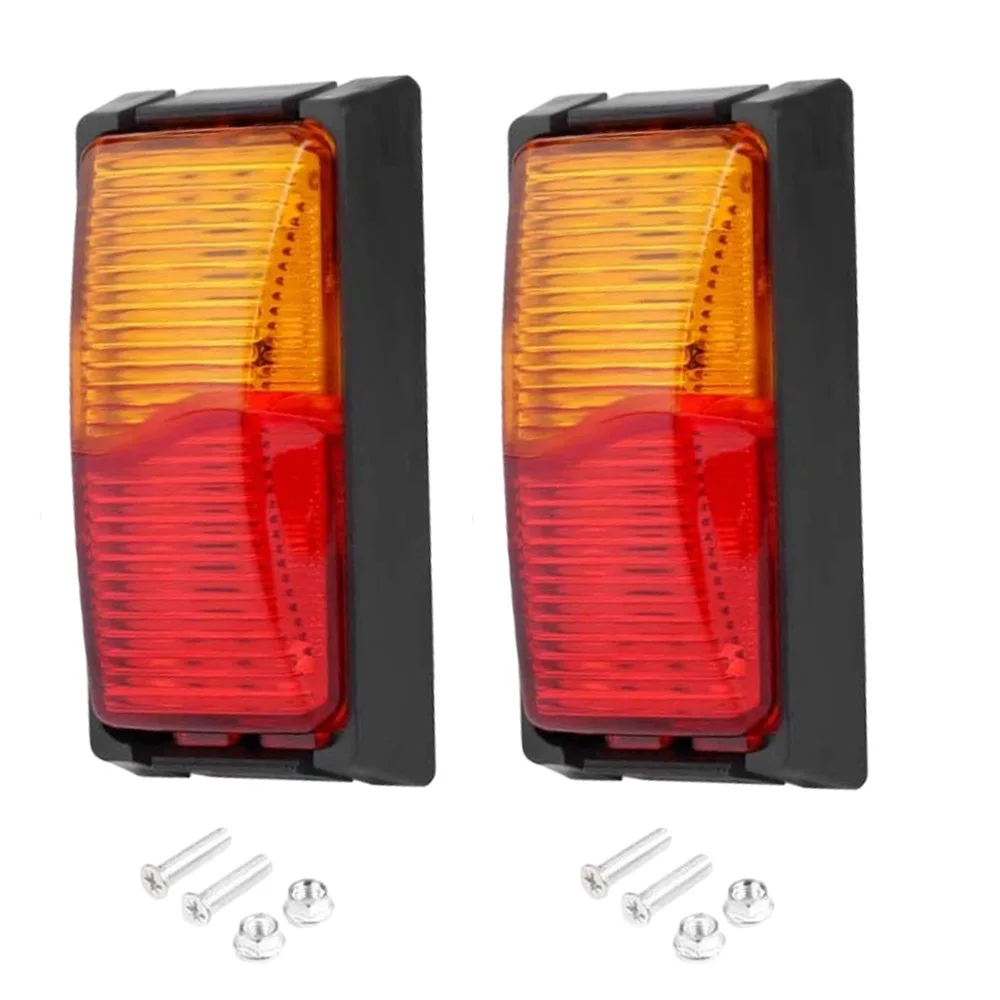 

10 В-30 В, 2 шт., 8 светодиодных боковых габаритных фонарей, водонепроницаемый сигнальный светильник, указатель поворота для прицепа, грузовика, автобуса, стоп-сигнал