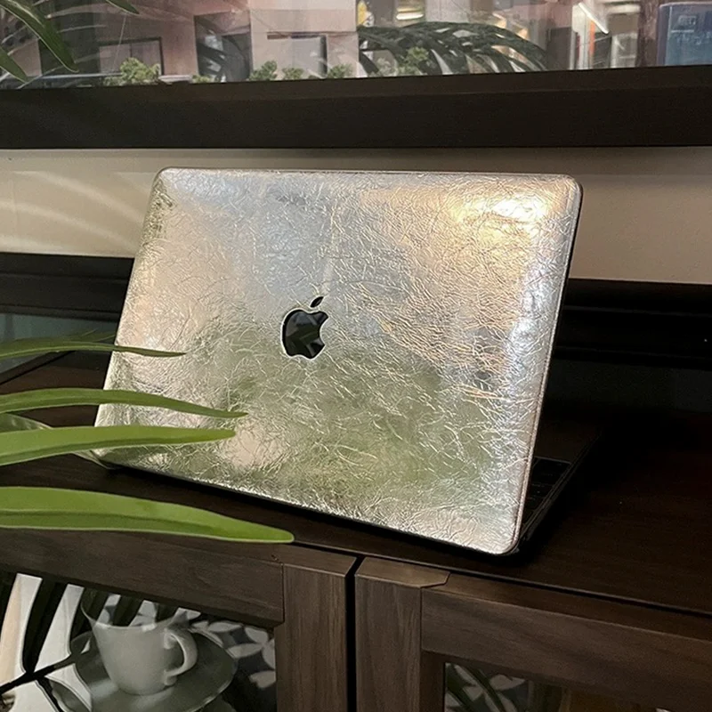 Etui na laptopa do Macbooka Neo Air 13 A2337 14 cali M4 A2442, pokrowiec ochronny do M5 14 cali 16 Pro, srebrne, twarde etui. — zdjęcie produktu 2