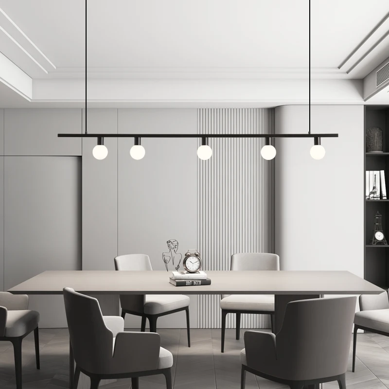 مصباح معلق على شكل مطعم نحاسي بالكامل، تركيبات إضاءة معلقة لطاولة الطعام طويلة وحديثة وبسيطة من الشمال