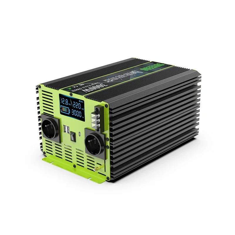 SUYEEGO 3000 watt battery dc to ac off grid inverter 12v 24v car power pure sine wave converters for 110v 220v air conditioner