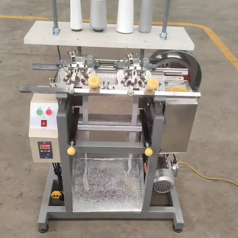 Customizable Double Head Flat Knitting Machine Motor Powered Rib Weft for Cardigan Placket Belt Apparel Industry