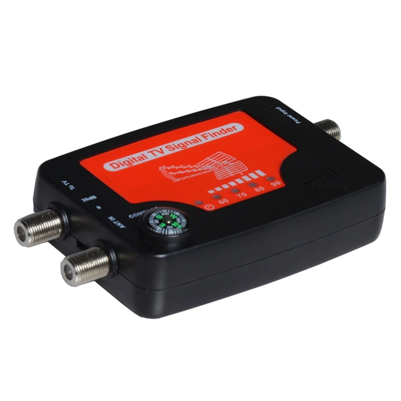 Antenna Signal Finder TV Signal Finder Portable TV Antenna Signal Strength Detector Meter Signal Prober Meter With Compass