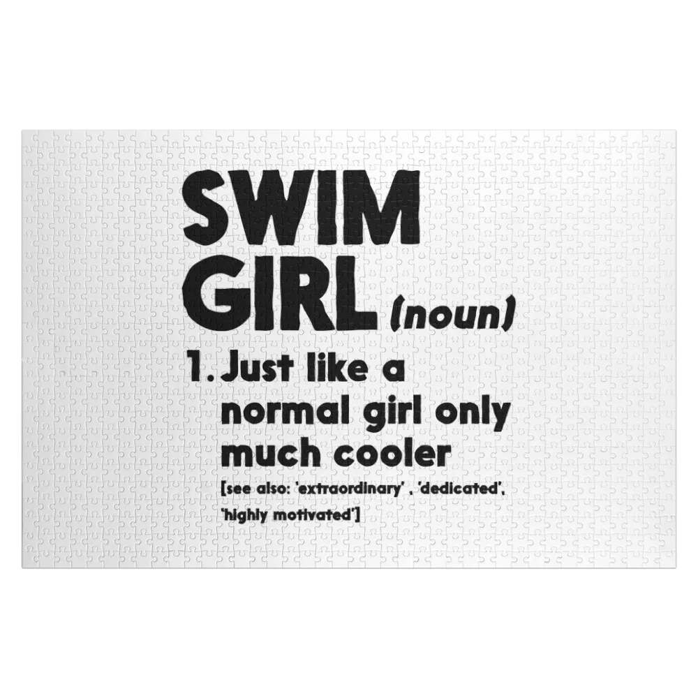 Swim Girl Definition Normal Only Cooler Jigsaw Puzzle Scale Motors Personalised Personalised Toys Custom Name Child Toy Puzzle