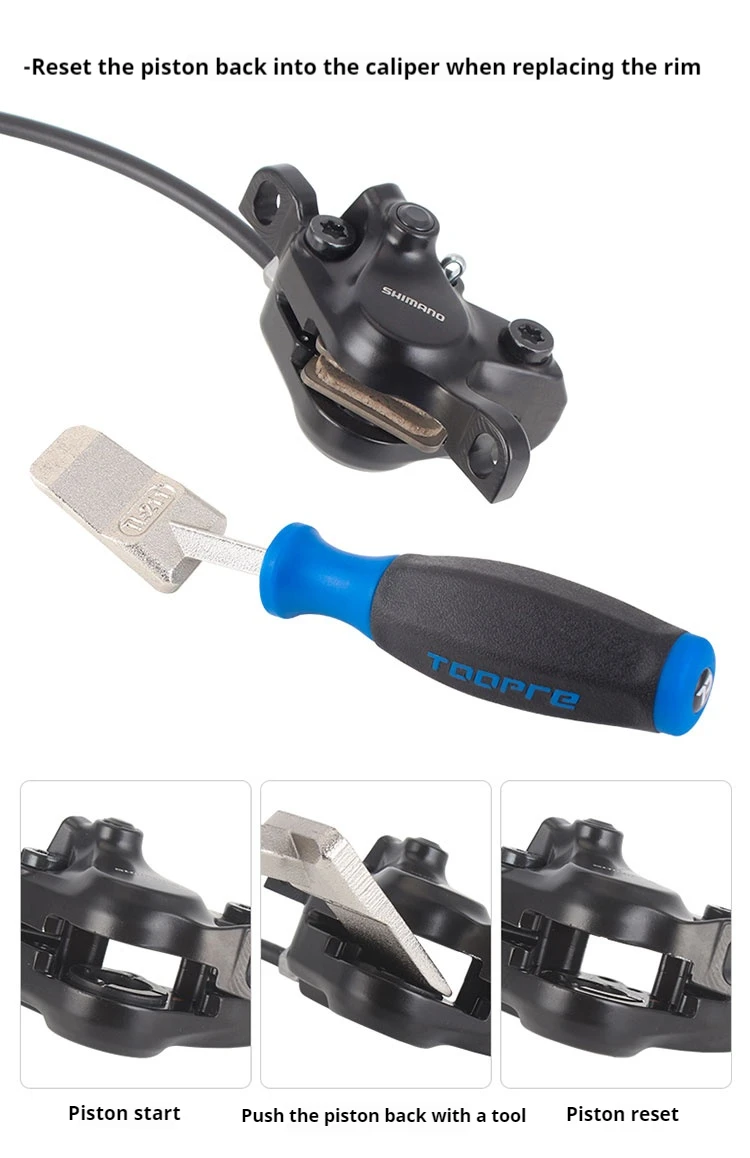 TOOPRE Fahrrad Hydrauliköl Disc Kolben Schubstange Mountainbike Öl Disc Sattel Kolben Spread Reset Tool – Detail 6
