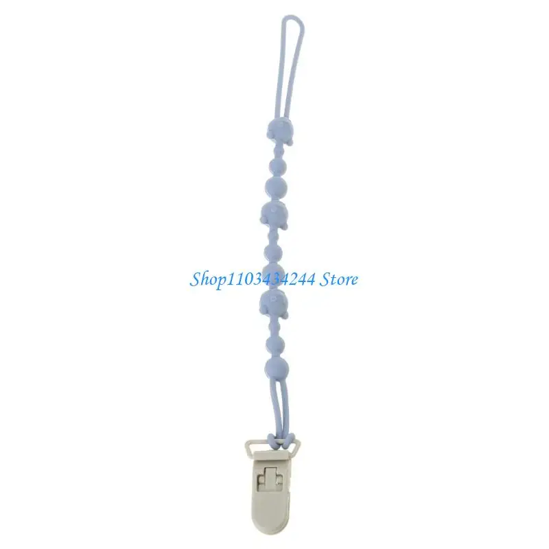 Baby Pacifier Chain Baby Teether Holder Bear Pattern Baby Pacifier Chain Colorful Newborns Pacifier Clip for Infants