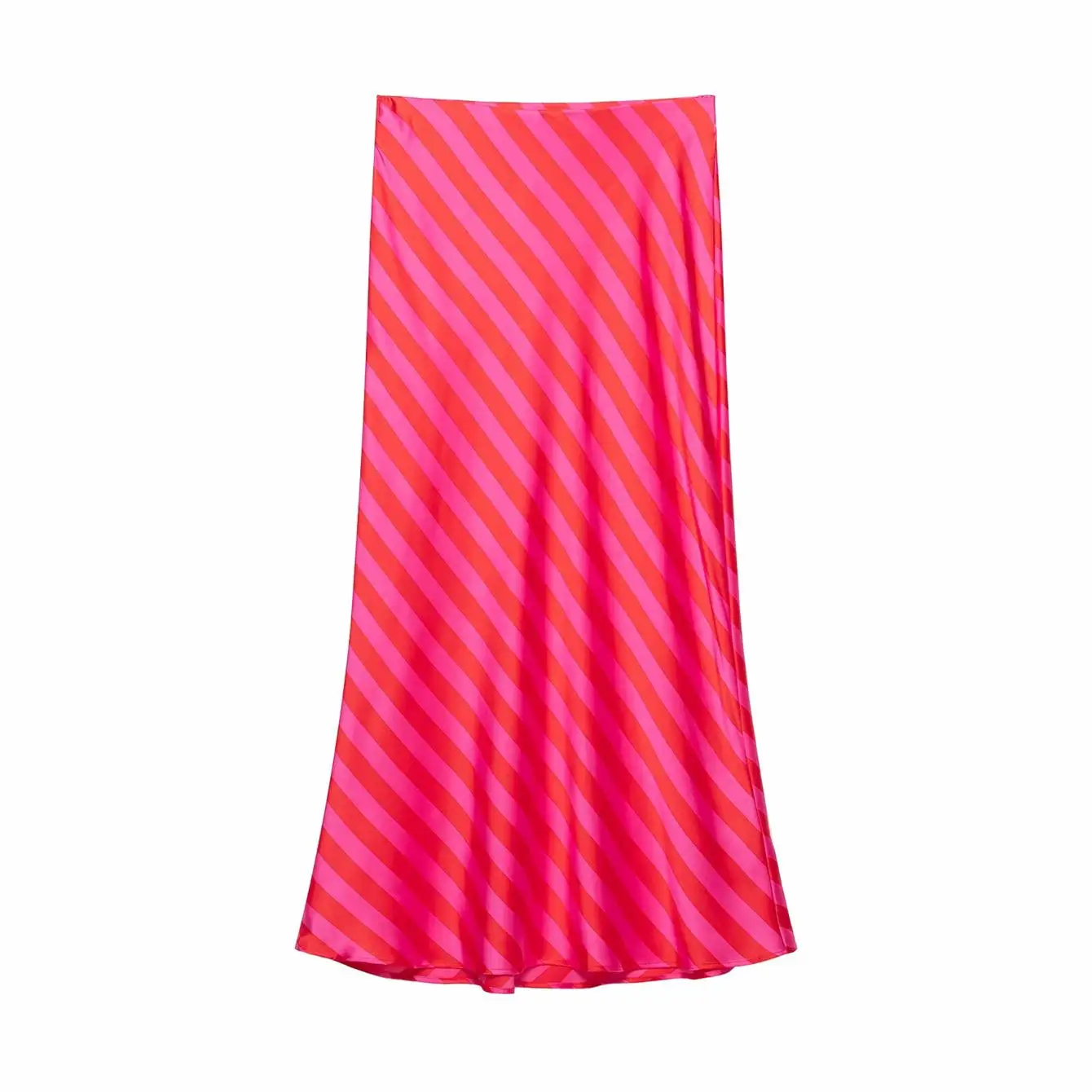 TFMLN Neues Damen-Streifenrock-Set, Neckholder-Top mit Rückenausschnitt, elastischer Bund, Midiröcke, lässiges Sommer-2-Teiler-Set für Damen – Detail 10