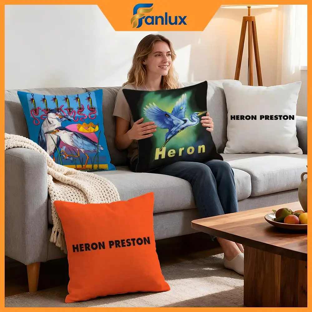 Brand Heron Preston Cushion Cover 4Pcs Decorative Covers Soft Cushion Case for Sofa Couch Decor 40x40 45x45 Pillowcases