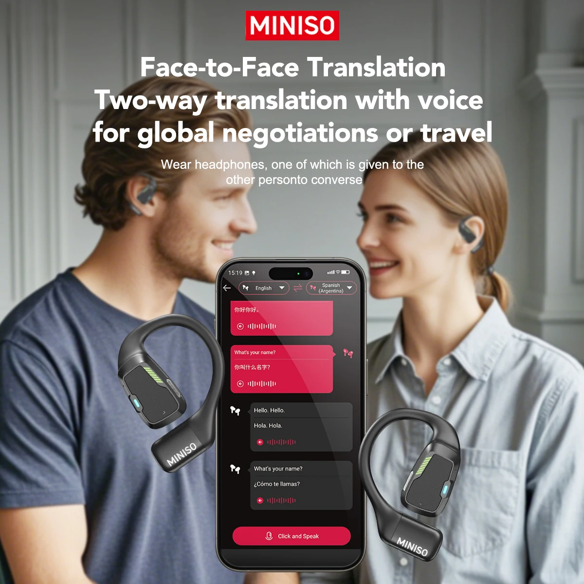 مترجم سماعة MINISO M98 AI سماعات لاسلكية مكتب الدردشة سماعة ASMR سماعة لتقوم بها بنفسك APP AI سماعات لاسلكية مع هيئة التصنيع العسكري