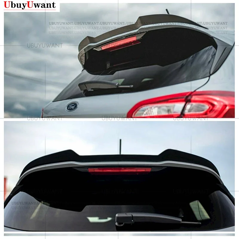 For Ford Fiesta ST MK8 Car Trunk Spoiler ABS Auto Rear Trunk Wing Accessories Spoiler  2018 2019-2021