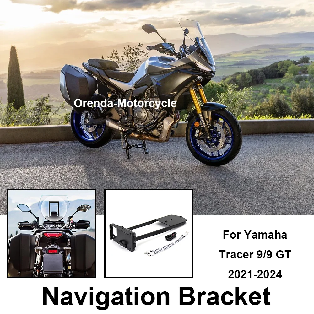 2022 2021 Новый мотоциклетный GPS-навигационный кронштейн для телефона, USB-держатель для зарядного устройства, подставка для Yamaha TRACER 9 TRACER 9 GT 2023 2024