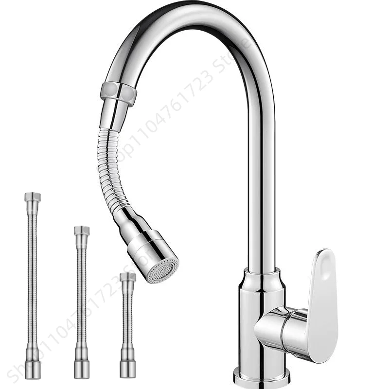 Universal 2 Mode Stainless Steel Faucet Extender 1080° Rotation Faucet for Kitchen Washbasin Extension Faucet Tap Splash Nozzle