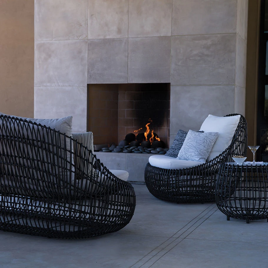 Factory new popular aluminum frame modern European outdoor furniture rattan wicker strange garden garden sofa set