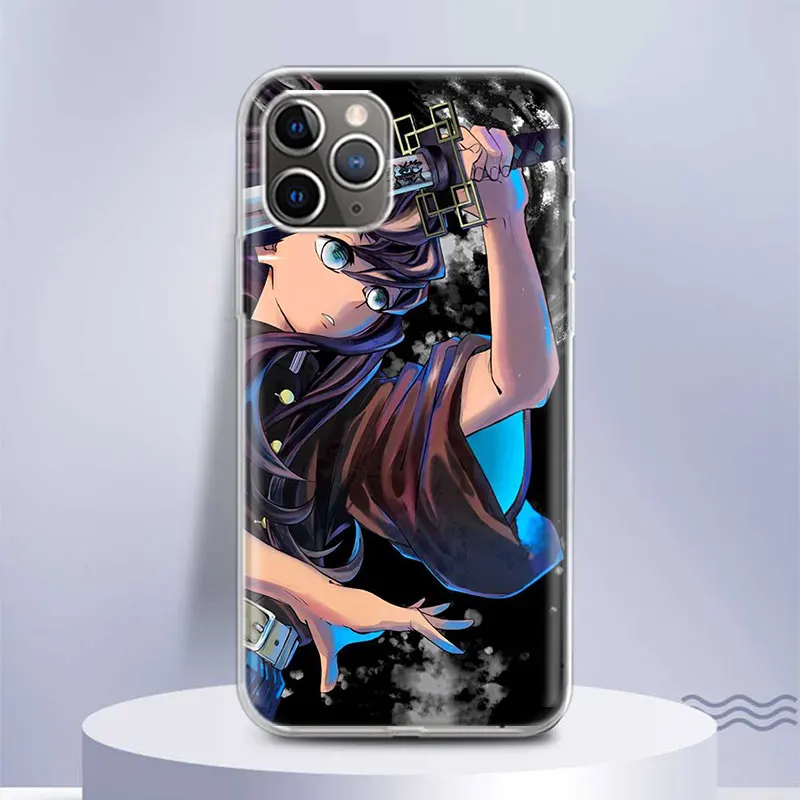 Demon Slayer Tokitou Muichirou Soft Silicone Phone Case For Apple iPhone 11 14 15 16 Pro 12 13 Mini XR X XS Max 7 Plus 8 + Funda